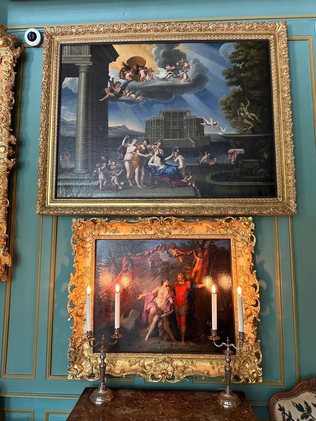 Şatodaki mitolojik tablolar — Château de Voltaire, Ferney-Voltaire